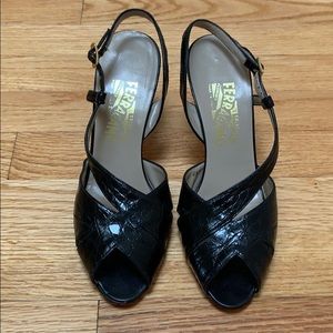 Ferragamo vintage slingback sandals